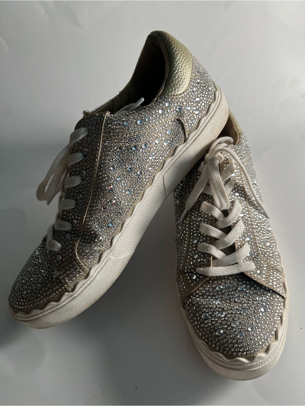 Anne Klien Iflex Crystal Low-Top Sneakers Size 9.5
